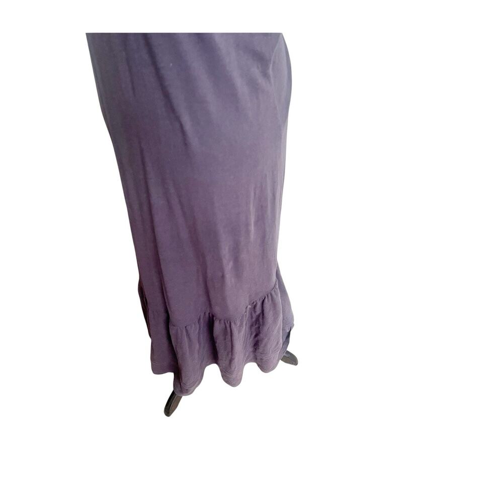 Z Supply Gray V-Neck Ruffle Sleeve Zella Cotton Slub Midi Dress Size XS - Picture 9 of 15